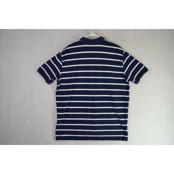 Polo Ralph Lauren Men's XL Blue Striped Short Sleeve Polo Shirt - Picture 6 of 13